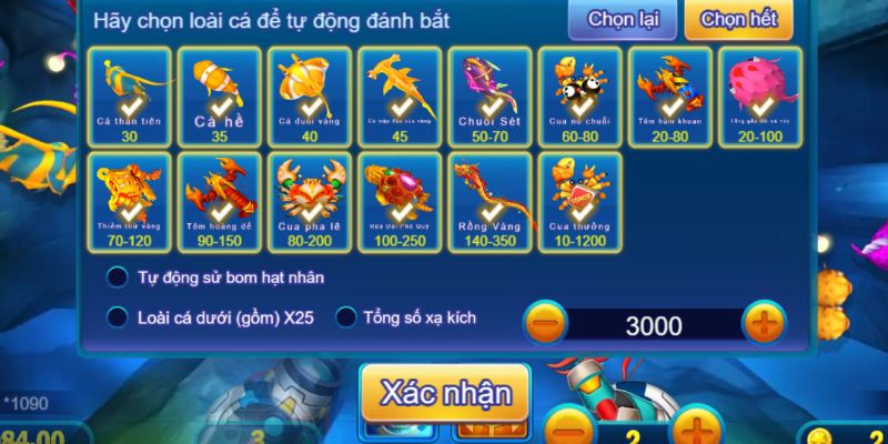 Luật Chơi Bắn Cá - Thông Tin Cần Biết Để “Phá Đảo” Đại Dương 2 Cài đặt để bắn tự động